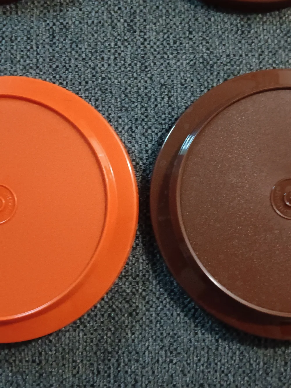Set Of 8 Vintage Tupperware Harvest Collection Replacement Lids 7 Inches 1207-27